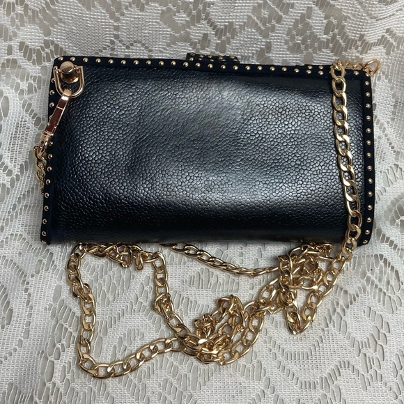 Vintage Chanel Black Leather Long Wallet-Crossbody - Picture 3 of 13